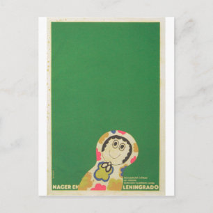 Cartão Postal Impressão Poster de Poster de Filme Cubano Postar 