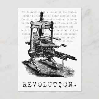 Cartão Postal Impressão = REVOLUÇÃO!