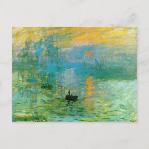 Cartão Postal Impressão, Sunrise do cartão-postal Claude Monet