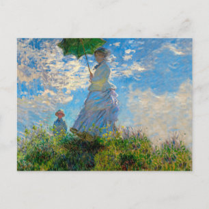 Cartão Postal Impressionismo de Monet Woman
