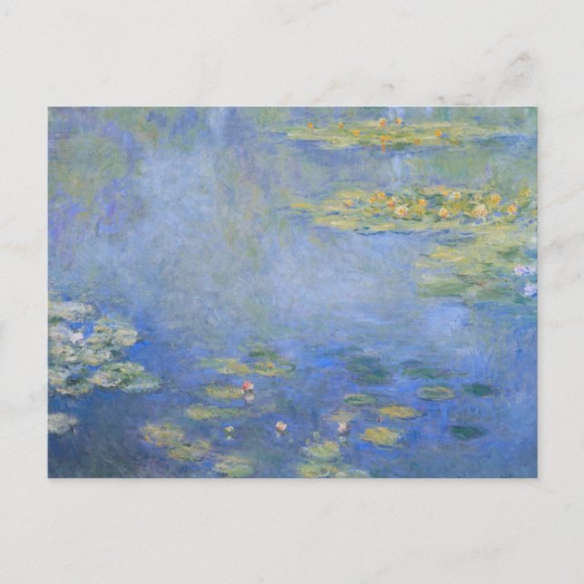 Cartão Postal Impressionismo francês Claude Monet Waterlily (Frente)