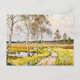 Cartão Postal Impressionist Landscape of Worpswede in the Teufel