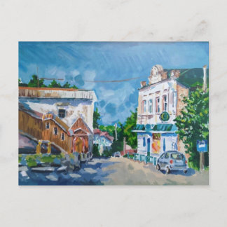 Cartão Postal Impressionista da Rua da Cidade Enso