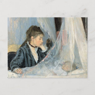 Cartão Postal Impressionista Mãe Observando o Sono da Criança