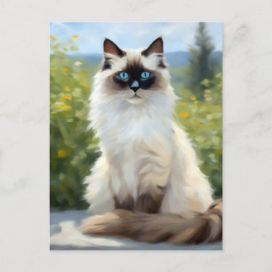 Cartão Postal Impressionista Serenity The Ragdoll