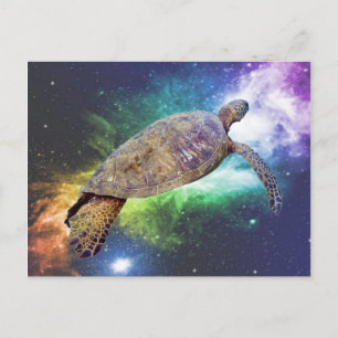 Cartão Postal impressões de arte de tartaruga marinha havaiana