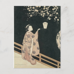 Cartão Postal Impressões de Arte Harunobu Plum Blossom 1760