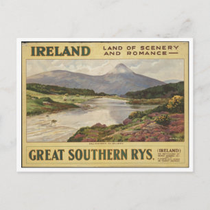 Cartão Postal impressões viagens vintage de anúncio Poster