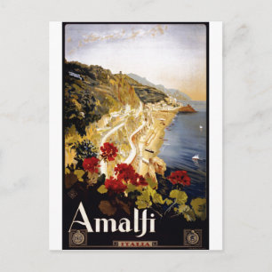 Cartão Postal Impressões viagens vintage  de anúncio Poster