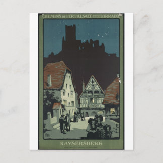 Cartão Postal impressões viagens vintage  de anúncio Poster