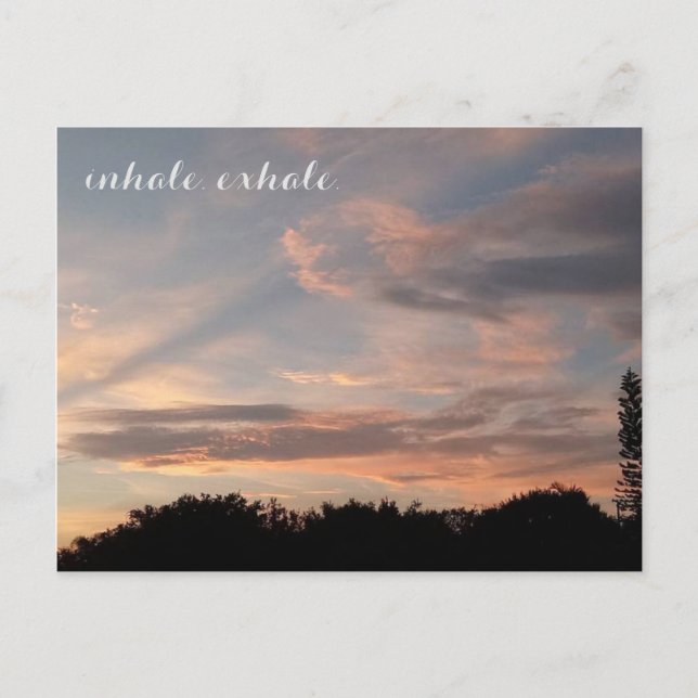 Cartão Postal Inalar exalar (Frente)