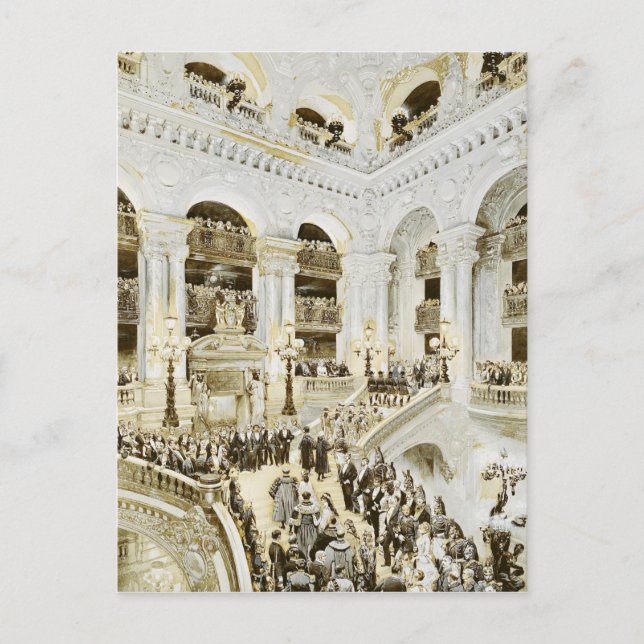 Cartão Postal Inauguração da Ópera de Paris (Frente)