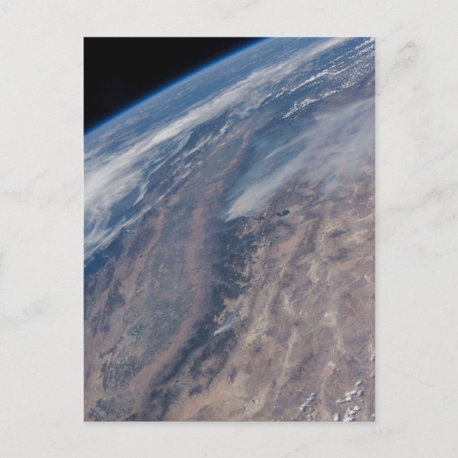 Cartão Postal Incêndio no Parque Nacional de Yosemite e Floresta (Frente)