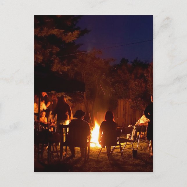 Cartão Postal Incêndios À Noite (Frente)