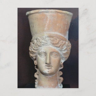 Cartão Postal Incensário da cabeça de uma fêmea