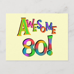 Cartão Postal Incrível 80 t-shirts e presentes