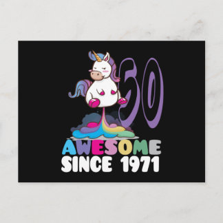 Cartão Postal Incrível desde 1971 50º Aniversário