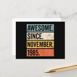 Cartão Postal Incrível Desde Novembro De 1985 Aniversário
