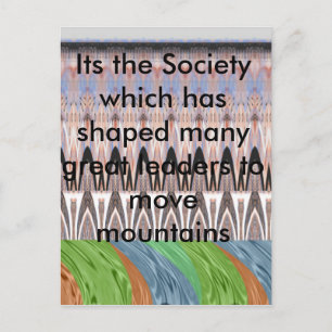 Cartão Postal Incrível Impressão de padrões de Abstrato