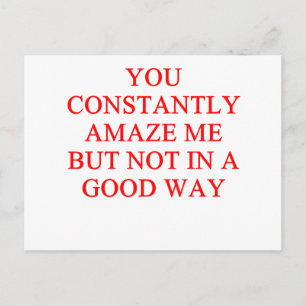 Cartão Postal incrível insulto