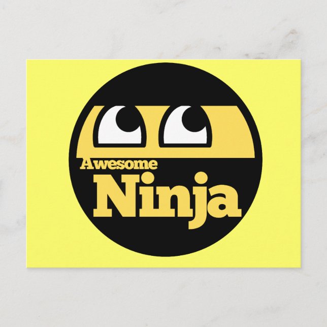 Cartão Postal Incrível Ninja (Frente)