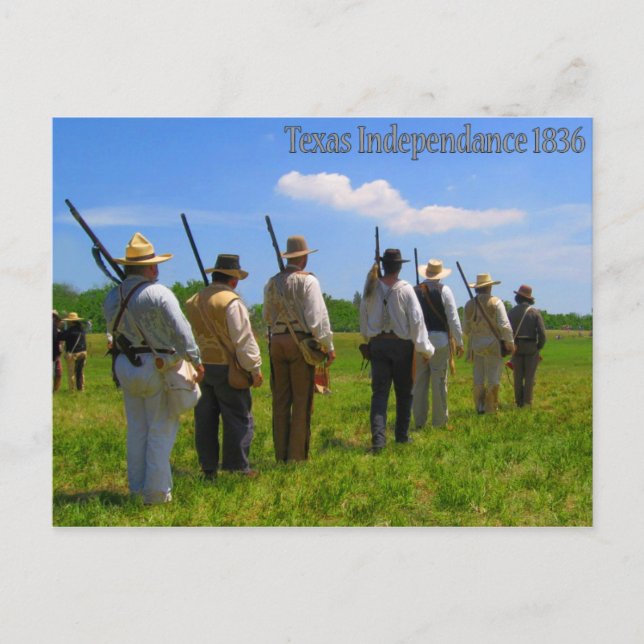 Cartão Postal Independência do Texas 1836 (Frente)