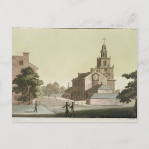 Cartão Postal Independência Salão, Philadelphfia, Pensilvânia