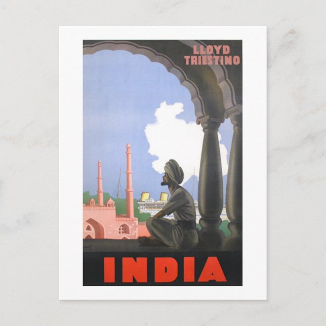 Cartão Postal Índia-1927 (Frente)