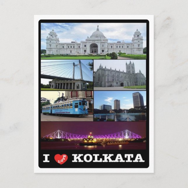 Cartão Postal Índia - Kolkata - Mosaico - (Frente)