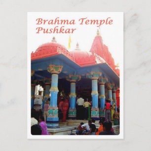 Cartão Postal Índia - Pushkar - Templo Brahma -