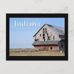 Cartão Postal Indiana Barns