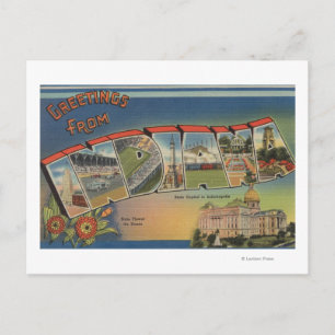 Cartão Postal Indiana (Capital Estatal/Flor)