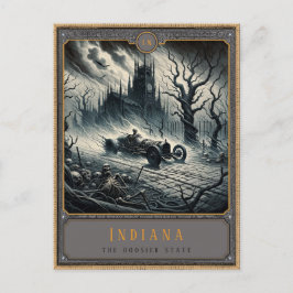 Cartão Postal Indiana | Cartão-postal de arte gótica