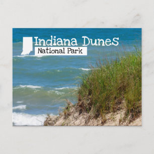 Cartão Postal Indiana Dunes National Park Beach Dune