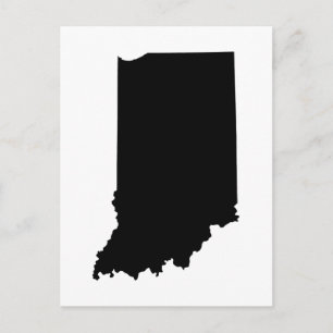 Cartão Postal Indiana em Preto e Branco