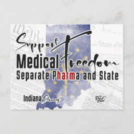 Cartão Postal Indiana Medical Freedom segundo Edition