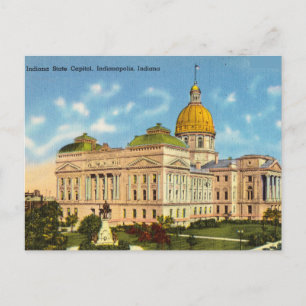 Cartão Postal Indiana State Capitol, Indianapolis, Indiana