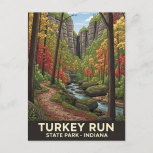 Cartão Postal Indiana Turkey Run State Park Viagem