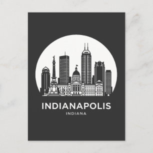 Cartão Postal Indianapolis Cidade Indiana