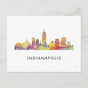 CARTÃO POSTAL INDIANAPOLIS, INDIANA SKYLINE WB1 -