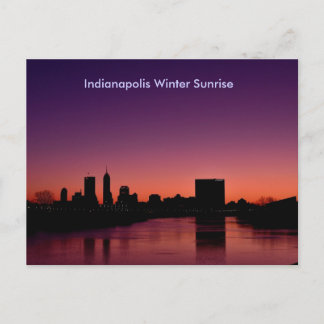 Cartão Postal Indianápolis Winter Sunrise