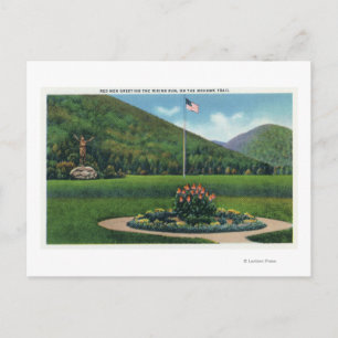 Cartão Postal Indiano que cumprimenta a estátua de Sun de