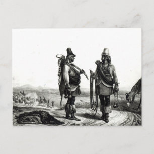 Cartão Postal Indianos charruas