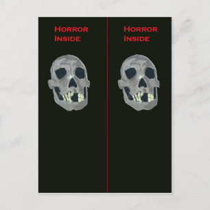 Cartão Postal Indicador de dentro de horror