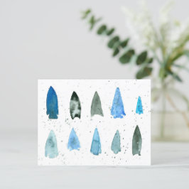 Cartão Postal Indígenas Nativo de Pontos Projetíveis da Seta