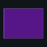 Cartão Postal índigo colorido<br><div class="desc">cor indigo 4B0082 tipo de púrpura</div>