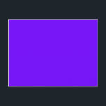 Cartão Postal índigo elétrico a cores<br><div class="desc">indigo elétrico a cores 6F00FF</div>