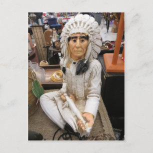 Cartão Postal Índio de cerâmica