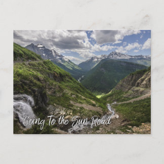 Cartão Postal Indo ao Parque Nacional do Glaciar da Estrada do S