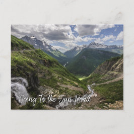 Cartão Postal Indo ao Parque Nacional do Glaciar da Estrada do S